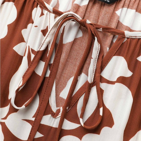 COPY - BloomChic Burnt Orange/White Dress w/pockets 18-20 NWT - Picture 5 of 13